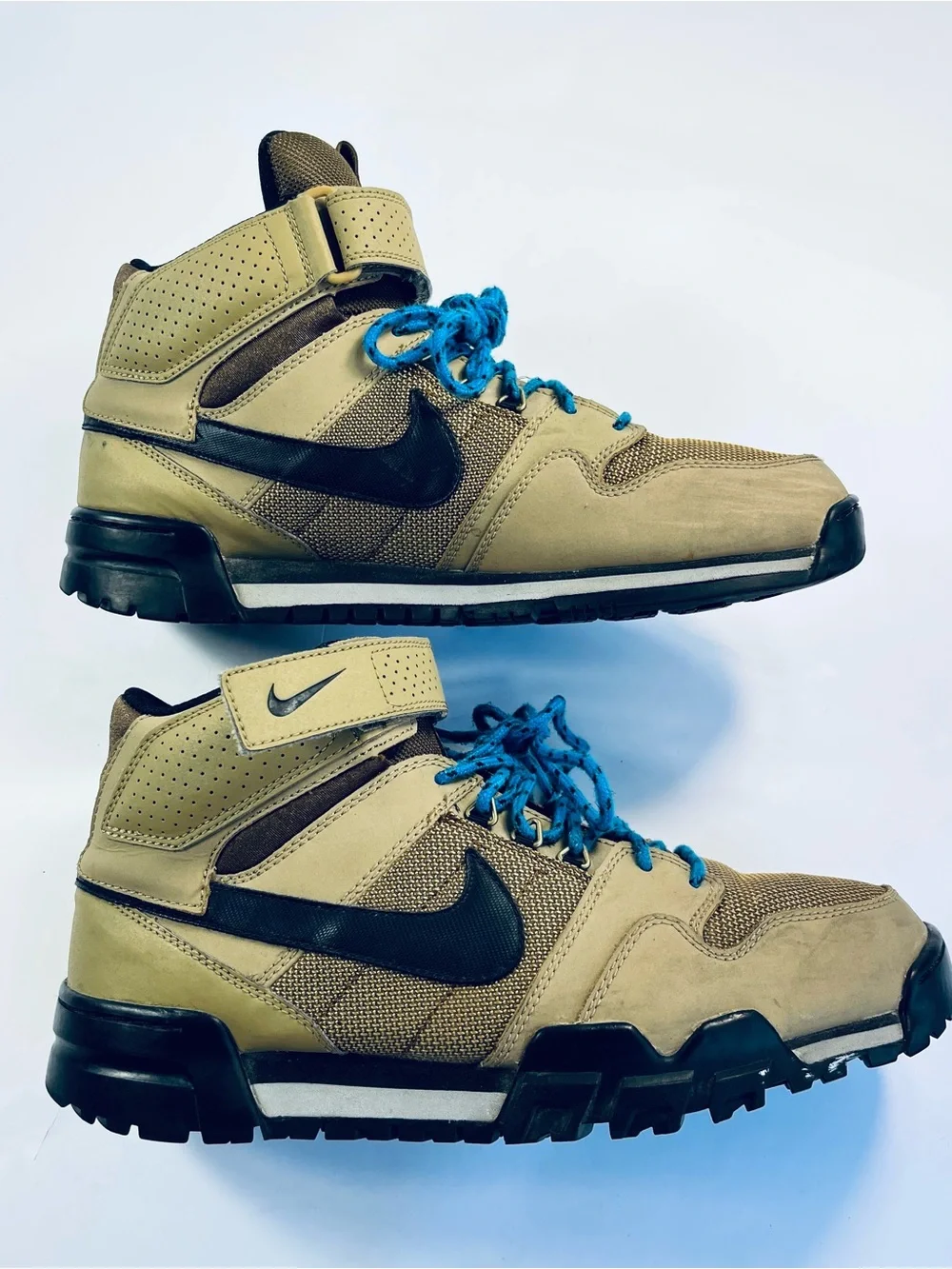 Nike Men’s Olive Green High-Top Trail Sneakers #535836-202 Men’s:10 - Picture 2 of 15
